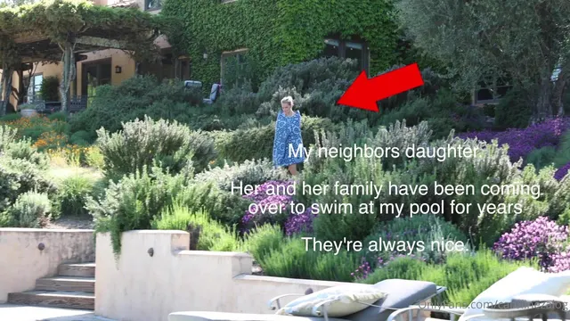 Caroline Zalog's Hot Poolside Seduction Scene
