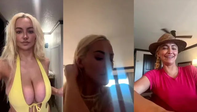 Lindsey Pelas Reveals Massive Boobs in Livestream