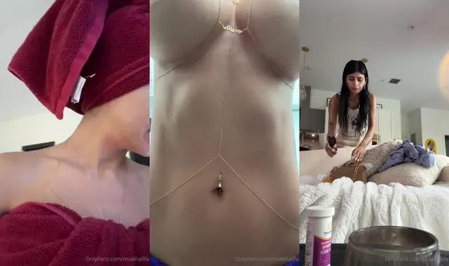 Mia Khalifa's Post-Shower Routine in HD