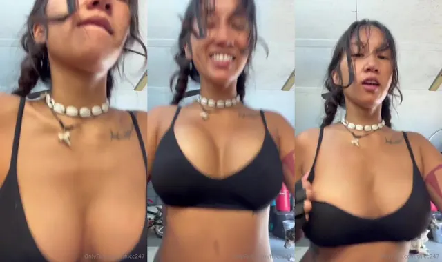 Thicc247's Busty Bounce During a Seductive Run