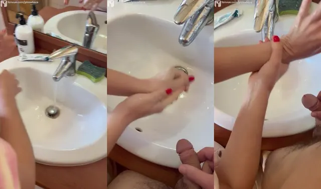 Lana Michaels' Fetish: Washing Hands and Masturbation