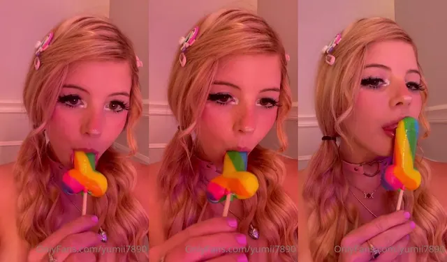 Ymi22's Seductive Lollipop Sucking Session
