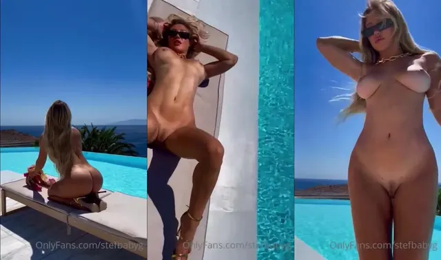 Stefanie Knight's Seductive Poolside Tease