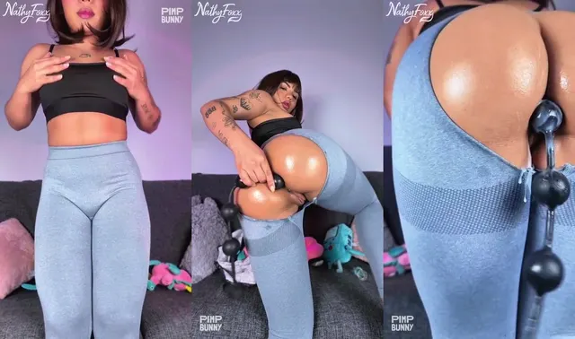 Anal Beads Insertion and Fake Cum Play