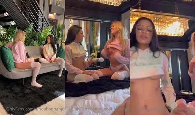 Hannah Jo Rides and Kisses in Steamy Threesome with SophieLaurenXXO