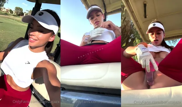 Baristajazx's Outdoor Masturbation on the Golf Course