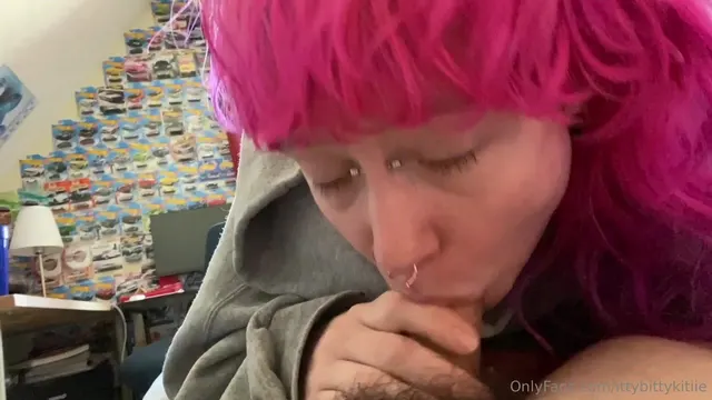 IttyBittyKitiie's Hot Blowjob: Licking and Sucking Action