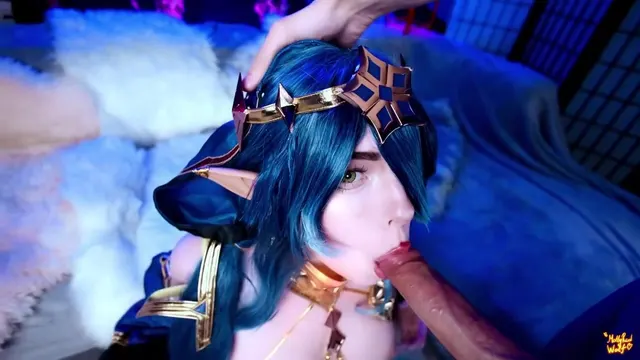 Genshin Impact Cosplayer MollyRedWolf's Hard Fuck and Creampie