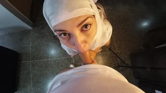 Intense Arab Blowjob to Wild Doggy Style in White Hijab