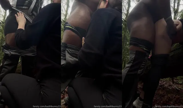 BadLilBunny23's Wild Outdoor BBC Pounding