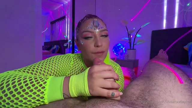 Vivian Taylor's Neon Rave Sex with Big Boobs