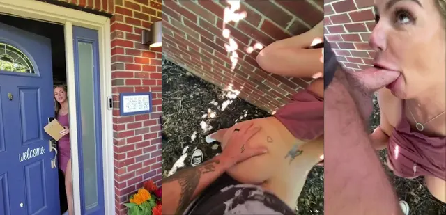 Busty Brooklyn Chase's Outdoor Pound with Delivery Guy