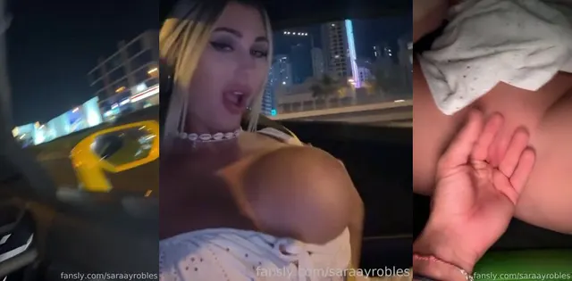 Saray Robles Rides Dick After Car Masturbation