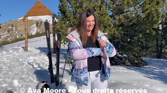 AvaMoorex's Outdoor Dildo Play at Ski Resort