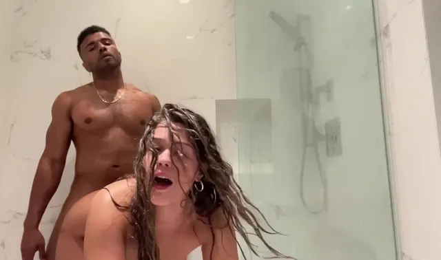 Missjfux Enjoys BBC in a Steamy Shower Session