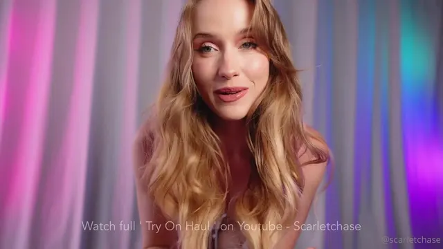 ScarletChase Tries On Several Sexy Lingeries