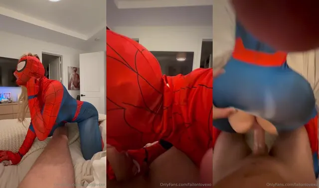 Fallonlovexo Banged in Spider-Girl Cosplay Outfit