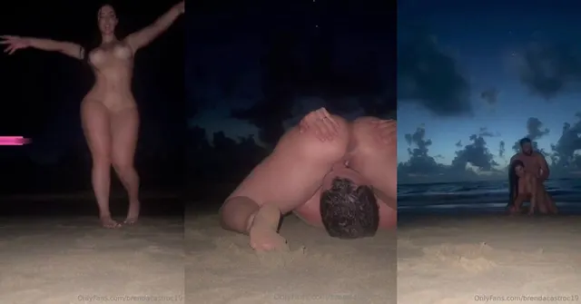 Brenda Castro Rides Cock on the Beach