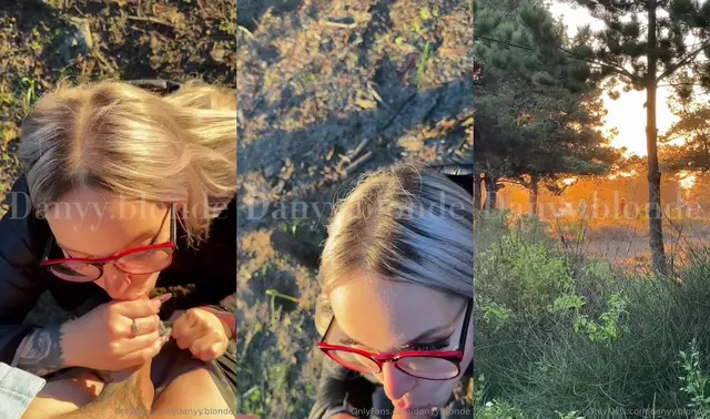 Danyy.Blonde Blows Cameraman & Enjoys Lesbian Play with Giraflow