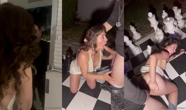 CJ Sloan Fucked on Giant Chess Table