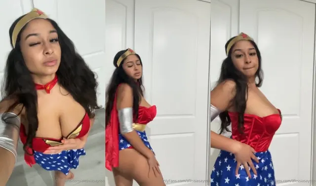 Say Alessia Flaunts Her Curves in Wonder Woman Cosplay