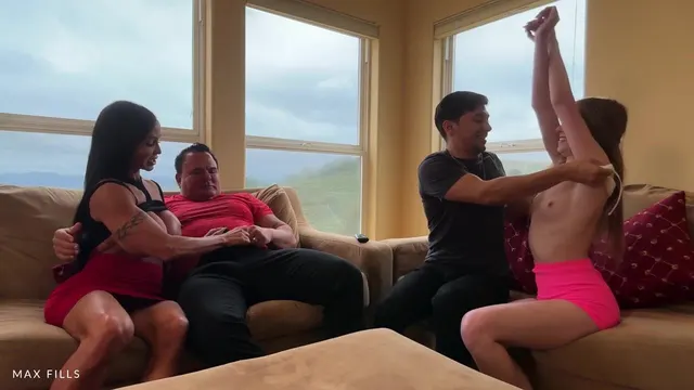 Jewels Jade & Myra Moans Couple Swap Foursome