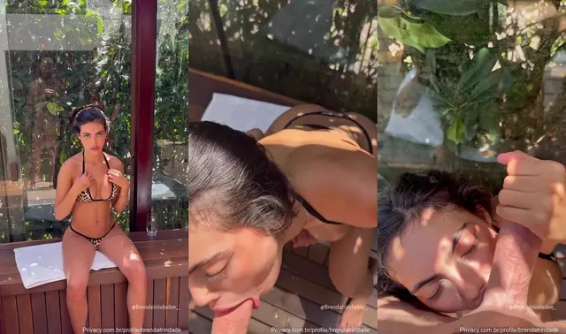 Brenda Trindade Enjoys Facial After Sloppy Blowjob
