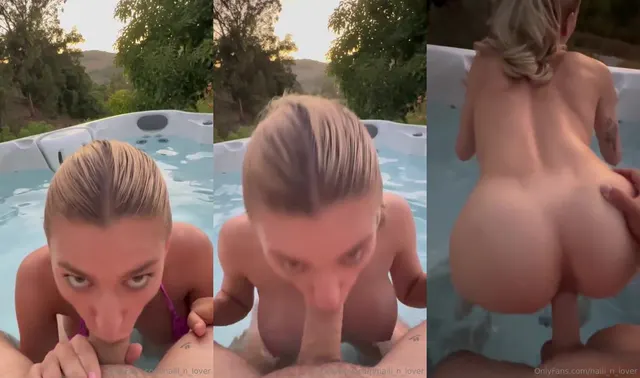 Wildhalli Pleasures BWC in the Jacuzzi