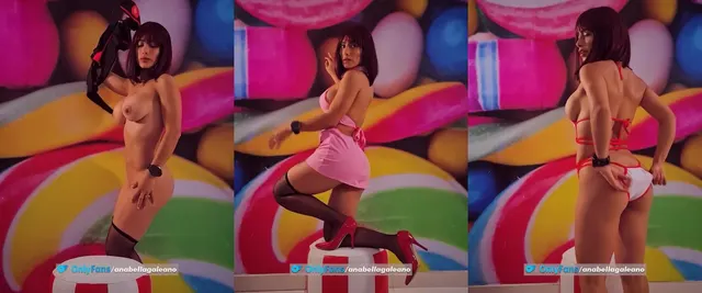 Anabella Galeano Sexy Nurse Outfit Striptease