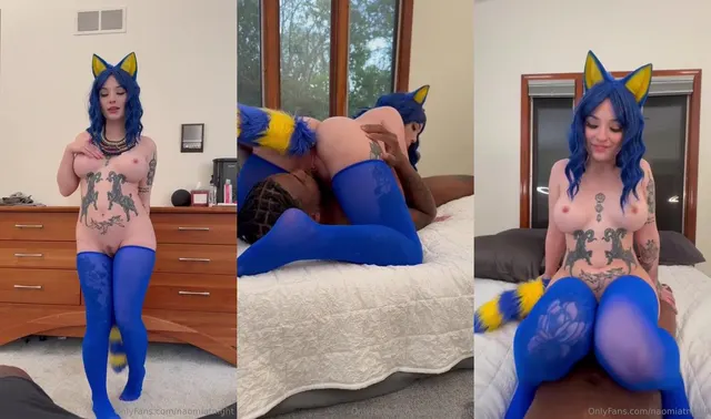 Naomihh666 Enjoys BBC in Furry Costume