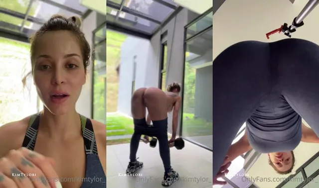 Kim Tylor Strips Naked During Her Lifts
