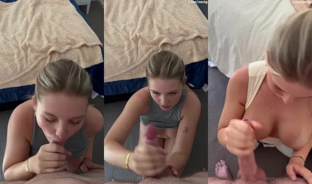 Peachypam Blowjob and Handjob for Facial