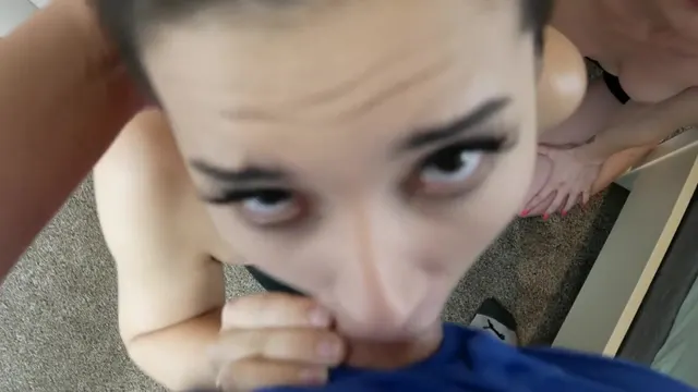 Aria Lee & Emma Starletto Take Turns Sucking Cock