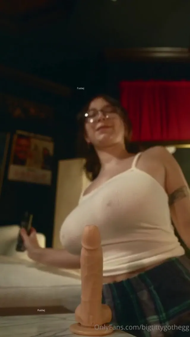 Bigtittygothegg Bounces On Her Dildo After A Titjob