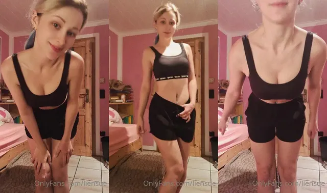 Liensue Shows Off Her Sexy Body In Gym Clothes