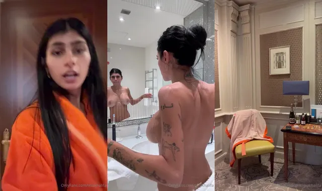 Mia Khalifa Flaunts Her Boobs During Morning Routine