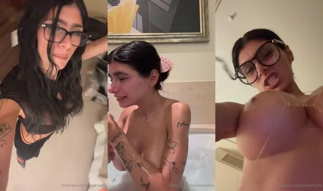 Mia Khalifa Takes A Bath Before Bed Time
