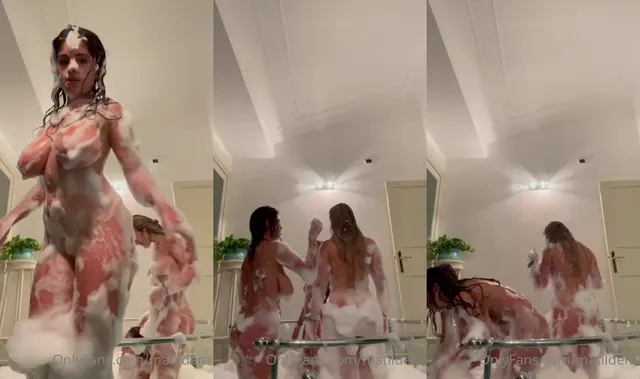 Mati Marroni And Friends Enjoy A Bubble Bath