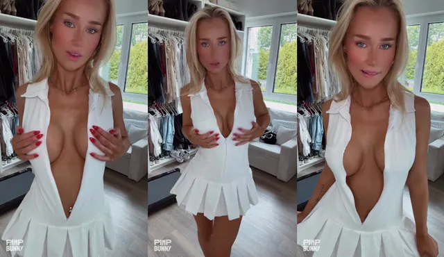Sexy Teaser in White Dress ✨