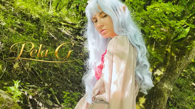 Сharming Elf Masturbates Her Pussy In Forest Domain