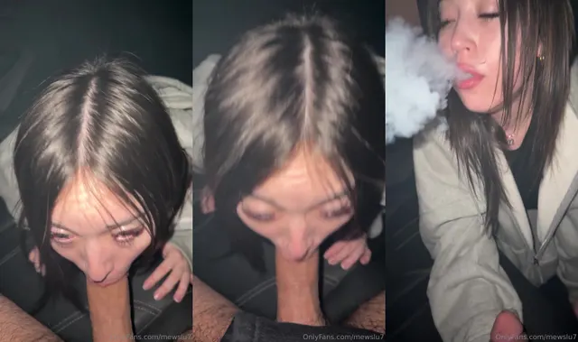 Mewslut Blows A Cock During A Smoke Session