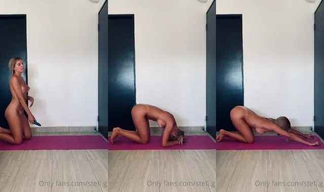 Stefi G macht Yoga nackt