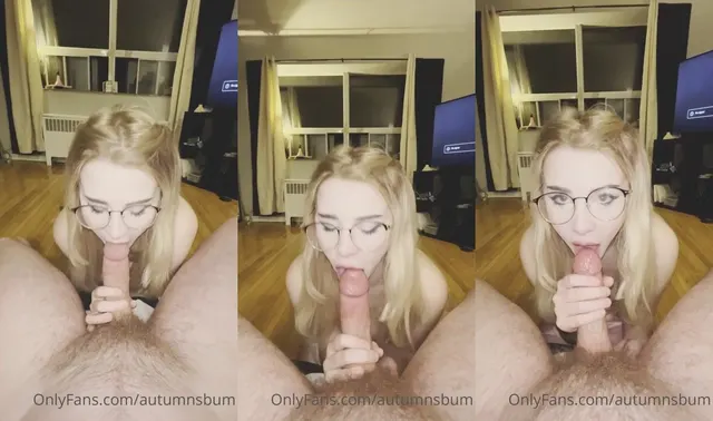 Autumnsbum succhia il cazzo in pov