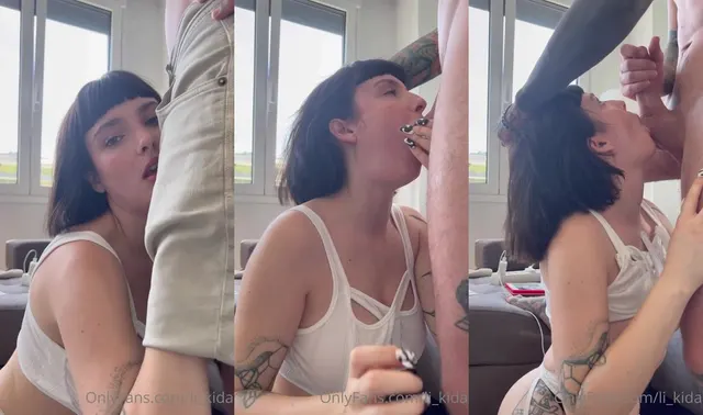 Tattooed Neighbor Gets Deepthroated By Likida