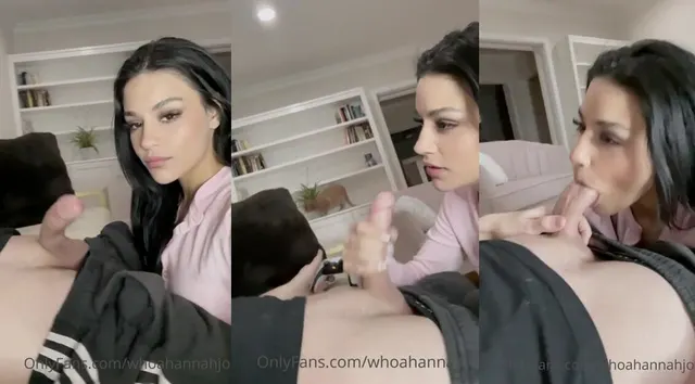 Whoa, Hannah Jo lutscht ihrem Gaming-Freund einen