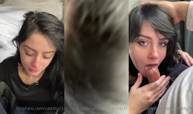 Catkitty21 ottiene la bocca forzata su un grosso cazzo