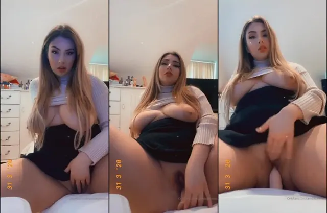 Sashstephensxo Rubs Her Stuffed Cunt