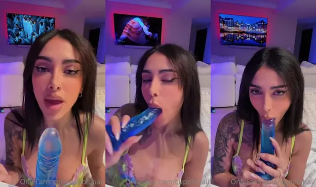 CupOfChaii übt BJ-Fähigkeiten auf einem Dildo