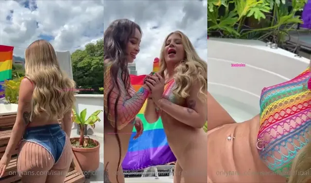 Isa Ramirez und ihre Freundin mit dem Schwanz feiern Stolz