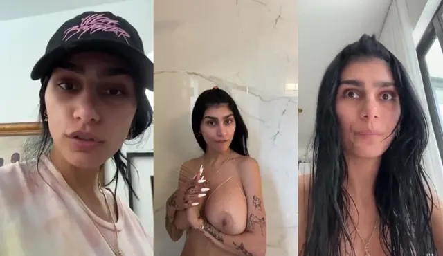 Mia Khalifa si filma mentre fa il bagno